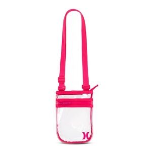 Hurley Hot Pink and Clear Stadium Bag